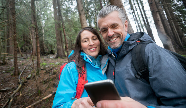 ramblers app with couple 735 optimised